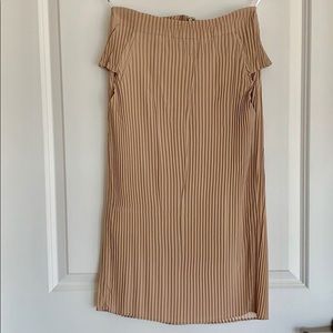 CALVIN KLEIN COLLECTION SILK SKIRT PLISSE PLEATED